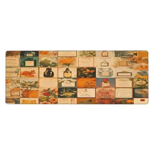 Ortydoxa Alfombrilla de ratón grande con diseño de botella de...