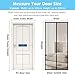 Custom Size Fly Insect Screen Door, Anti Mosquito Mesh Door Screens Nets, Insect Protection Door Screen Mesh, Keep Fresh Air in, Door Mesh for Balcony Living Room (W*H:80 * 200cm,Position 3)