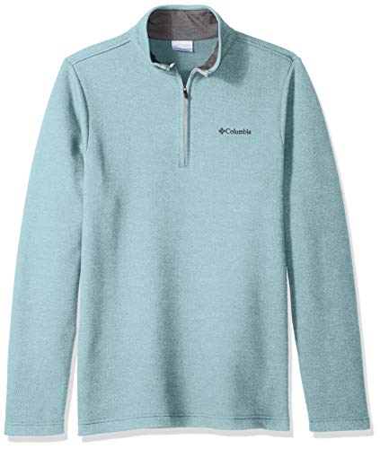 Columbia Men's Hart Mountain III Half Zip, Stone Blue, M