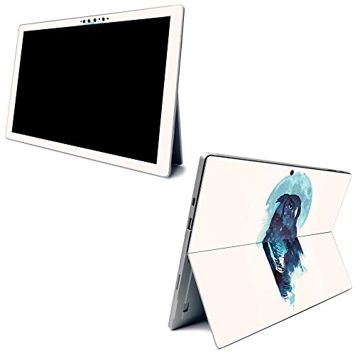 Image of MightySkins Carbon Fiber Skin for Microsoft Surface Pro 7 - Midnight Owl | Textured Carbon Fiber Finish | Easy to Apply, Remove, and Change Styles | Made in The USA (CF-MISURPR7-Midnight Owl)