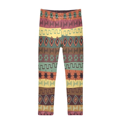 Toddler Girls Leggings Printed Yoga Pants Leggings Bohemia Stripe for Kids