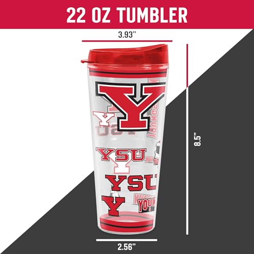 Image of Rico Industries NCAA College Double Wall Mayhem 16oz Or 20oz Tritan Tumbler W Lid