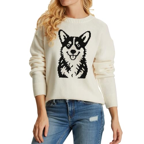 Crewneck Sweater Dog Lover Custom Dog Sweater Pullover Casual Cute Pet Graphic Gift Women Men Birthday Christmas