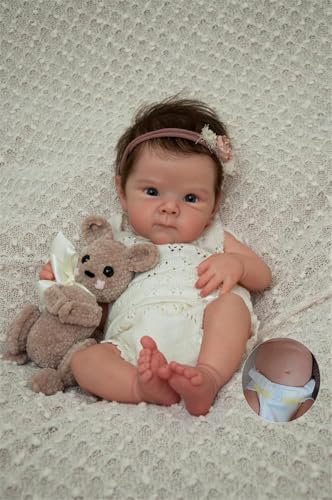 Anano Muñecas Reborn De Silicona18 Pulgadas Bebe Reborn Silicona Cuerpo Completo Muñeca Reborn Niña Realista Bebe Silicona Reborn Muñecos Reales Bebe Niñas Bebe Reborn Realista Bañable