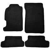 Floor Mats Compatible with 1997-2001 Honda Prelude, 2Dr Factory Fitment Car Floor Mats Front & Rear Nylon by IKON MOTORSPORTS, 1998 1999 2000