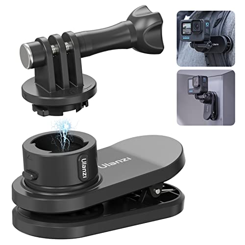 ULANZI Backpack Strap Mount Quick Release Magnetic Shoulder Clip Mount for Action Camera, DJI OSMO, Insta360 Action Camera Accessories