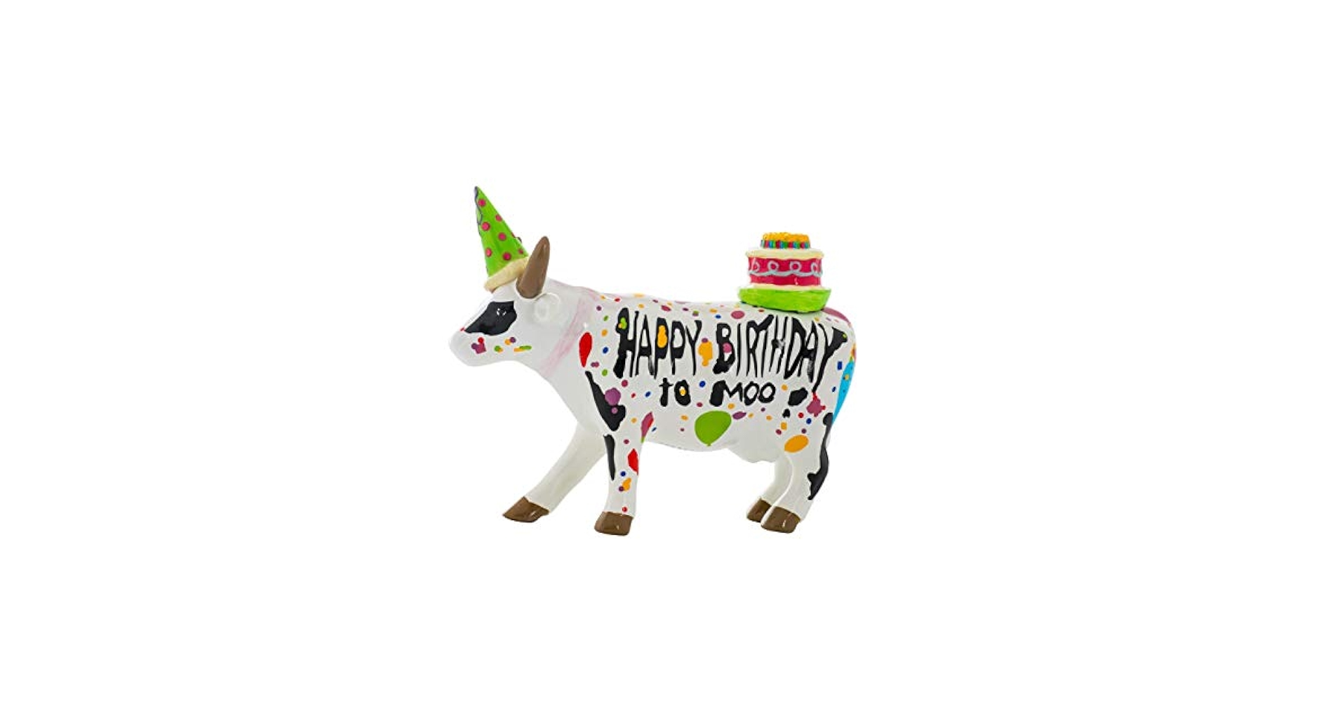カウパレード Happy Birthday to Moo 牛 置物 箱付き Amazon.com