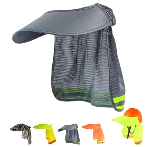 Genérico Parasol De Seguridad para Casco 50x14x32cm Parassol para Duro Seguriidad Protector Solar para Obra Cuello, Protección Solar Transpirable Y Reflectante