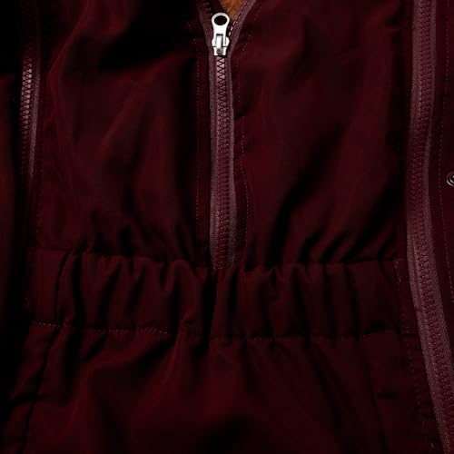 Veste de maternité imperméable 3 en 1 chaude avec capuche longue