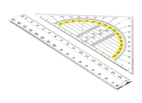 TSI 46303 Geometry Set (Ruler 17 cm and Geo Triangle 16 cm)