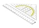 TSI Geometrie-Set (Lineal 17 cm und Geodreieck 16 cm), Art. Nr. 46303