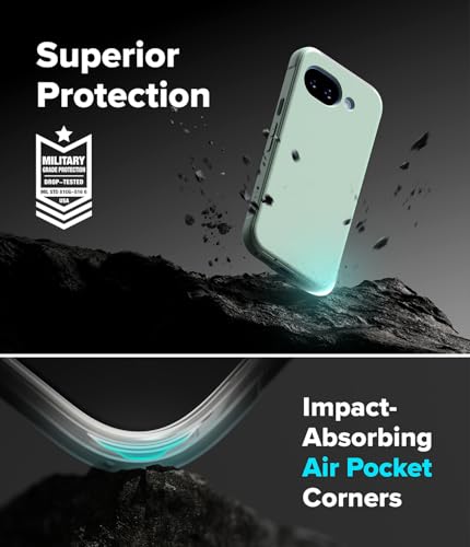 Image of Ringke Onyx for Google Pixel 10a Case [Feels Good in The Hand] Oil & Dirt Resistant, Enhanced Camera Lens Protection, Comfortable Grip, Non-Slip, Lightweight Cover - Mint