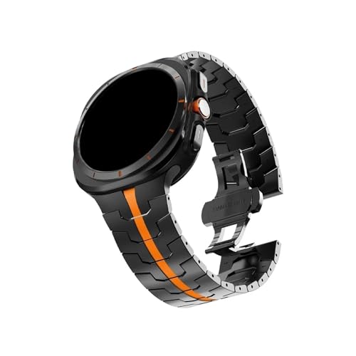 ���ԂȂ��X�e�����X�X�`�[���r���v�o���h Samsung Galaxy Watch 7 Ultra 47mm(�u���b�N�I�����W)�p