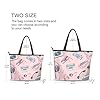 Sevdomey Cassette Tapes Tote Bag for Women with Zipper, Large Capacity Canvas Handbag for Work, Travel & Shopping #2