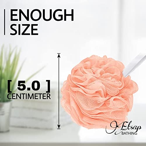 Image of Etsap Pack Of 09 Premium Bathing Round Loofah - Multicolor Shower Puffs for Gentle Exfoliation, Soft, Refreshing & Perfect for Men & Women