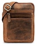 QUALITÉ EXCEPTIONNELLE- Le meilleur cuir véritable soigneusement sélectionné assure une durabilité élevée et une qualité tactile unique de nos sacs en cuir. Fabriqués à la main et renforcés par des coutures doubles robustes. Nous n'utilisons que du c...