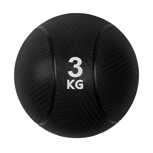 VirtuFit Medicball Pro Ballon médical en caoutchouc Noir 3 kg