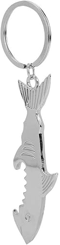 Miniatura 8 de Abridor de botellas de cerveza con forma de pez de metal, 2 en 1, regalo de boda, fiesta, multiusos, ajuste en tu llavero de regalo