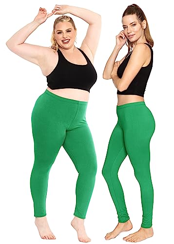 Image of STRETCH IS COMFORT Cotton Capri Leggings, Knee Length Pants, Plus Size | Soft pull-on comfort, lightweight summer feel, ankle option, casual layering, cotton leggings, black capris, under dresses