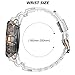 NotoCity for Galaxy Watch 4 Galaxy Watch 5/6 40mm Bands, Clear WatchBand with Protective Case Replacement Strap for Galaxy Watch 4 Watch 5 (40mm, star)