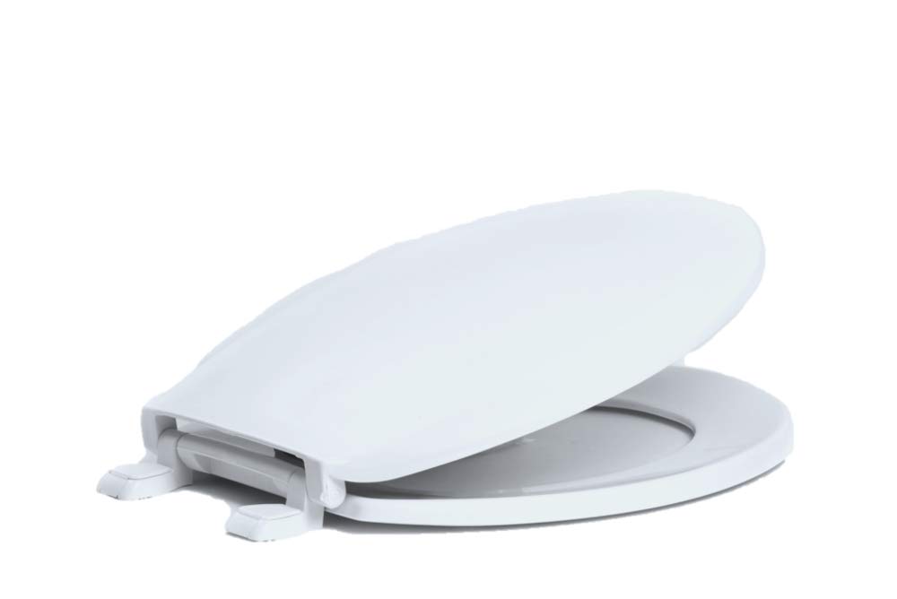 Centoco1200-301 Round Plastic Toilet Seat, Standard Economy Model, Light Weight Residential, Crane White (Cotton/Bright)