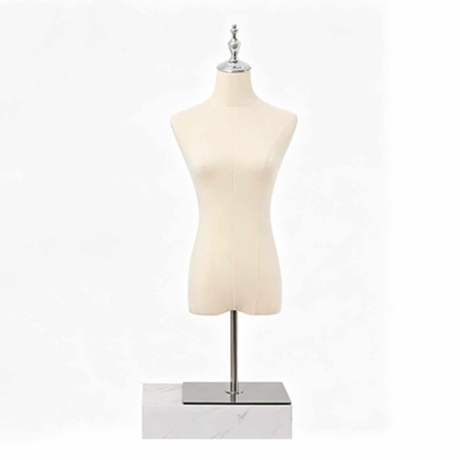 Female Half Body Dress Form Mannequin, Torso Display Mannequin With Metal Stand, For Sewing, Clothing Display & Boutique