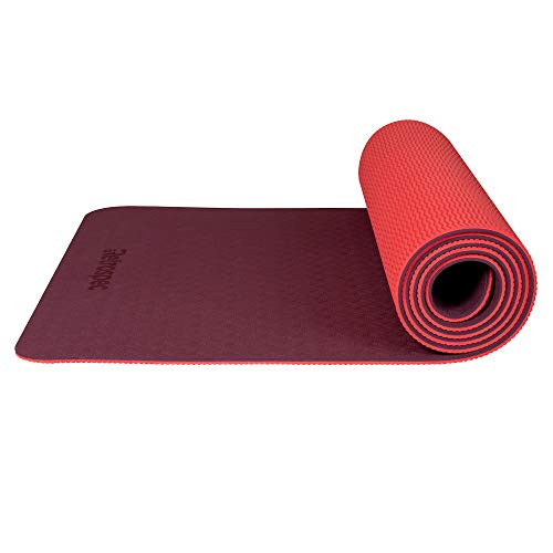 Retrospec Zuma Yoga Mat w/Nylon Strap for Men & Women - Non Slip Excercise Mat for Yoga, Pilates, Stretching, Floor & Fitness Workouts