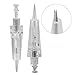 10 PCS M Permanent Make Up Needle Cartridge for Cordless Permanent Make Up Machine 3RL/3R/3P - Ombre Powder Brows Microblading Shading Eyeliner Lip Tattoo (3RL/3R/3P)