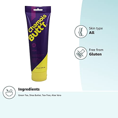 Chamois Butt'r Her' Anti-Chafe Cream, 8 ounce tube