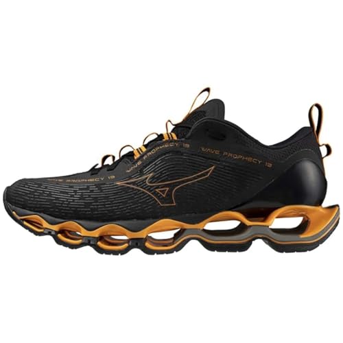 Tênis Mizuno Wave Prophecy 13 PretoLaranja Masculino Corrida (Preto/Laranja, BR, Adulto, Numérico, 3