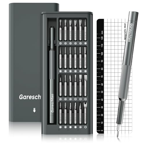 Precision Screwdriver Set 25-in-1 Magnetic Small Screwdriver Set with Torx/Phillips/Triangle/Hexagonal Bits Professional Micro Repair Tool Kit for PC Electronics Laptop Glasses PS5 Xbox