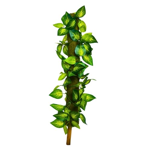 Image of fancymart Artificial Leaves Vine on Moss Stick 60 cm (Without Pot) | Decorative Indoor Plant for Home, Office, Cafe & Restaurant