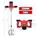 Cement Mixer 2300W, Handheld Electric Concrete Mixer with 6 Adjustable Speed, 110V Portable Mud Mixer Paint Mixer for Motar Grout Plaster Thinset Fodder Stirring Tool