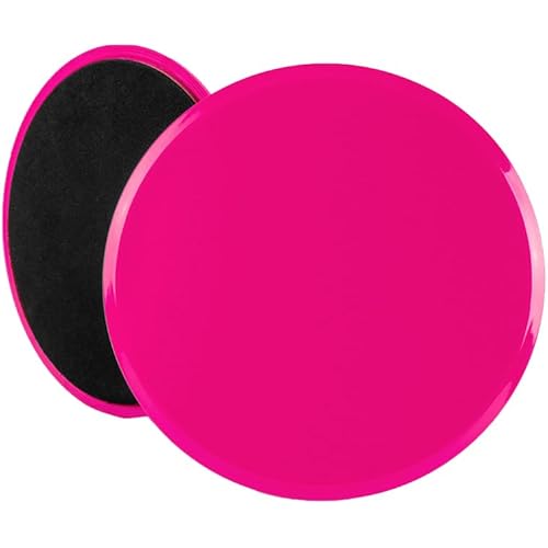 Gliding Discs Core Sliders 2 Pack – Versatile for Carpet & Hard Floors, Ultimate Core Training & Full Body Exercise, Easy - to - Carry Fitness Gear for Home & Travel – Red
