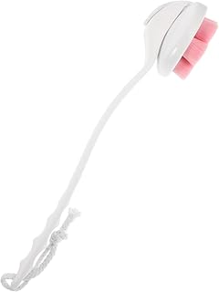 UTHCLO Cepillo De Baño Exfoliante Con Mango De Esponja Vegetal Para La Espalda Suave Y Para Ducha Exfoliante Áspero Para Mujer Largo Fibra Pbt Color Rosa