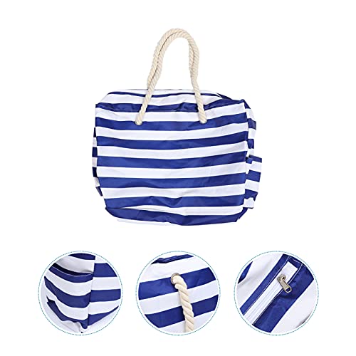 VOSAREA 1Pc Prático Saco de Praia Grande Saco de Praia À Prova D' Água Sacola de Praia (Azul)