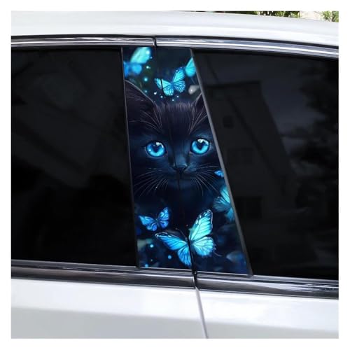 Autocollants pilier B voiture chat imperméables : stop aux rayures de portes - 2