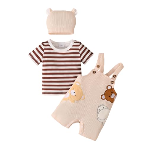 LUVCES Vêtements Bébé Garçon Manches Longues Rayée...