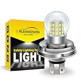 Ruiandsion P45T H5 R2 LED Bulb 10-30V Non Polarity Whtie Super Bright 3014 39SMD Chips High Low Beam for Motorcycle Light Pack of 1