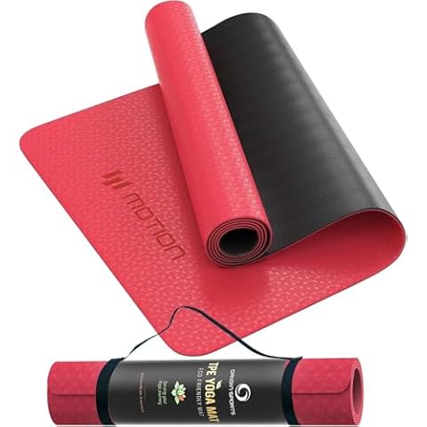 TPE Non-Slip Yoga Mat with Carry Straps Cover