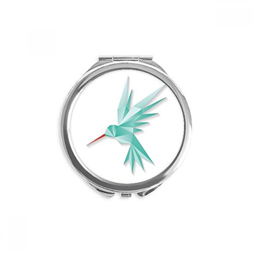 Miroir de maquillage portable oiseau origami, un design poétique pour sublimer votre routine