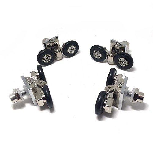 4 x pulegge in lega di zinco per porte scorrevoli