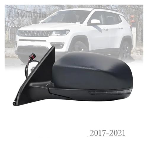 Rétroviseur latéral pour Jeep Compass 9 broches côté gauche gris classique - 5