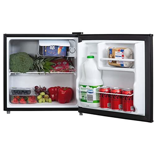 Black Mini Fridge With Ice Box, 43L Tabletop Drink Cooler/Chiller SIA