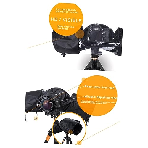 Cubierta impermeable para cámara de lluvia protector negro Tofficu 6