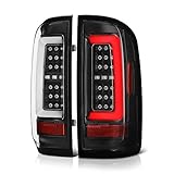 VIPMOTOZ [For 2015-2022 Chevy Colorado Pickup Truck] Black Housing Premium OLED Neon Tube Full-LED Tail Light Lamp Assembly, Driver & Passenger Side