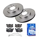 ATE Bremsen-Set 2 Bremsscheiben + Bremsbeläge Ø247 Einbau Vorne Bremsscheiben-Set Scheibenbremsen passend für Peugeot 205 2 309 1 309 2