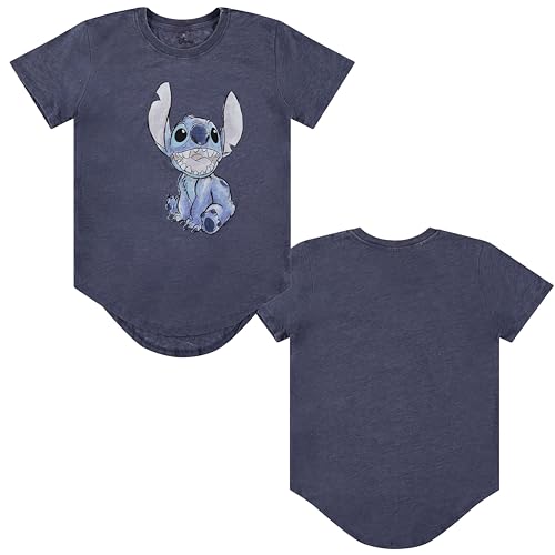 Image of Disney Lilo & Stitch Juniors Graphic T-Shirt - Stitch Tee for Women, Short Sleeve, Sizes XXS-3XL