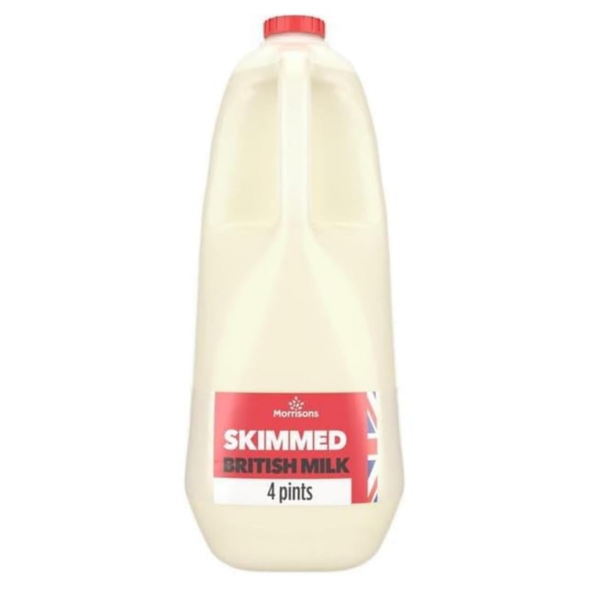 Skimmed British Milk, 4 Pints