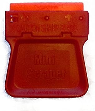 Mini Razor Blade Scraper with 25 Plastic Double Edged Razor Scraper Blades